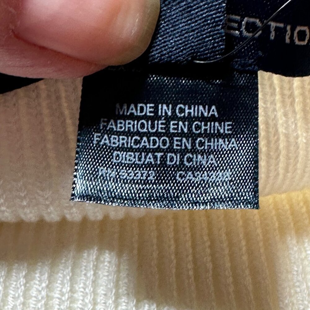 French Connection Jaida Top M Summer White Wool Blend MSRP $98 - Picture 4 of 13
